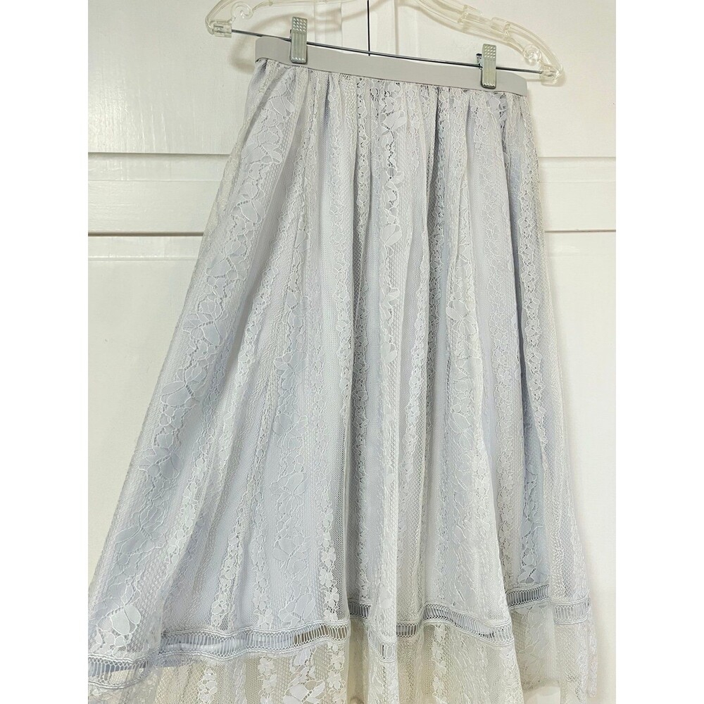 Sheer Overlay Lace Skirt Romantic Fairycore Size Small - Picture 3 of 4